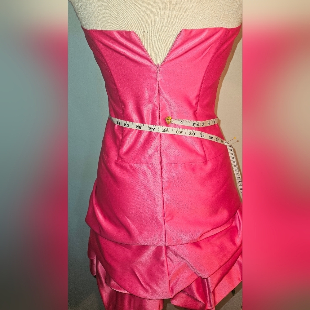 Source Unknown Vibrant Pink Strapless Dress - Picture 5 of 6